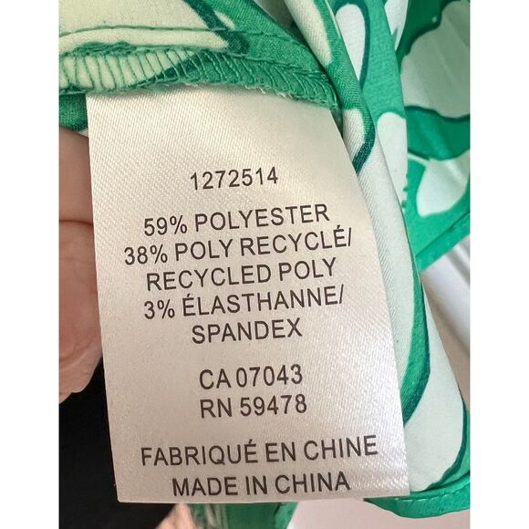 🌿 Rachel Roy Green & White Floral Blouse | Size XL | NWT - Picture 6 of 6